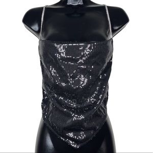 Fashion Nova Come to shine black sequins top